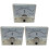 3Pièces Pointeurs Voltmetre Analogiques Blancs En ABS Durable 2