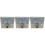 3Pièces Pointeurs Voltmetre Analogiques Blancs En ABS Durable 4