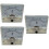 3Pièces Pointeurs Voltmetre Analogiques Blancs En ABS Durable 7