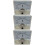 3Pièces Pointeurs Voltmetre Analogiques Blancs En ABS Durable 8