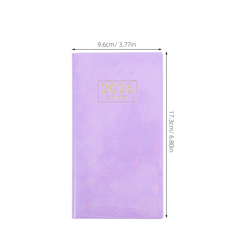 Weekplanner 2026 Compact Paars PU Bureauagenda 1