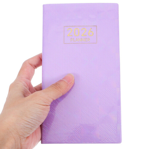 Weekplanner 2026 Compact Paars PU Bureauagenda 2
