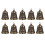 10Pièces Cloches Compactes En Laiton Pour Animaux Usage Polyvalent 8