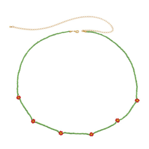 3Pièces Chaînes De Taille Perles Vertes, Accessoire Chic Pour Plage 1