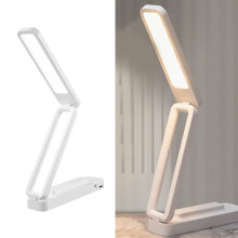 Foldable Rechargeable Desk Lamp 3-Color Touch Dimming 2000mAh White