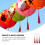20Pièces Décor Lanternes Suspendues Pompons Rouges Accessoires Coton 8