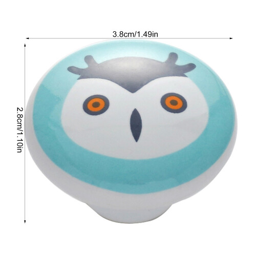 (Owl) Ceramic Cabinet Knobs - Durable & Stylish for Home Drawers 1