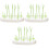 3Pièces Séchoir Vert Compact En Durable Pour Bébé 3