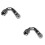 2St Motor Auto Adapter Silver Met Metaalkap En Kern 6