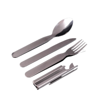 4pcs/set Portable Stainless Steel Tableware