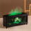 220ml Haunted Castle Humidifier Flame Fireplace Aromatherapy Diffuser Essential Oil Humidifier for Home Office A EU Plug 5