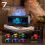 220ml Haunted Castle Humidifier Flame Fireplace Aromatherapy Diffuser Essential Oil Humidifier for Home Office B EU Plug 4