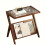 Mini Bedside Table - Sleek Tempered Glass Top 1