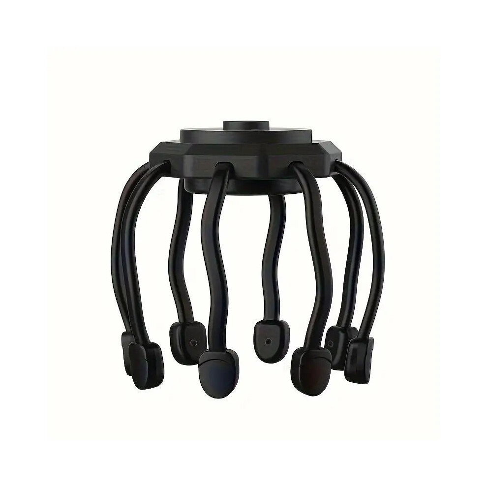 Tm Black Rechargeable 8-Finger Scalp Massager