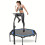 Rebounder Mini Trampoline with Adjustable Handle Bar(Blue) 1
