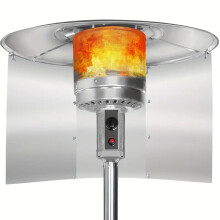 3 Panels Patio Heater Reflector Shield - Enhance Your Outdoor Heating Experience