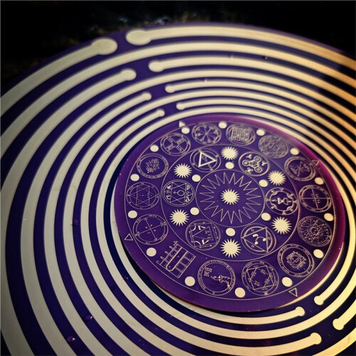 MWO Polarized Disc Multi Frequency Wave Oscillator Solomon Key Degaussing Purification Charging Meditation Star Symbol 1