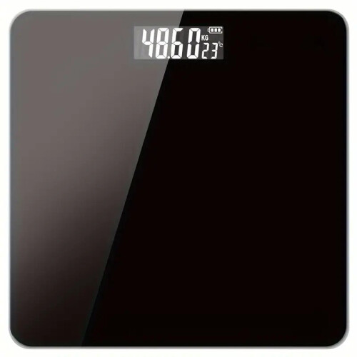 Durable Electronic Body Weight Scale - High Precision, Battery-Powered (Black)