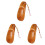 3Pièces Cordonnet Bois Chaussure Café Portable Facile À 2