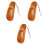 3Pièces Cordonnet Bois Chaussure Café Portable Facile À 3
