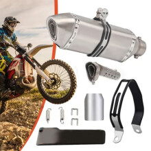 Colección Universal de Escape para Motocicletas de Acero Inoxidable y Fibra de Carbono 38mm-51mm