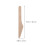6Ensembles Couverts Bois Beige Jetables Fourchette Couteau 2