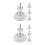 2Ensembles Fixations Portillon Bébé ABS Métal Réglable Perçage 4
