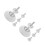 2Ensembles Fixations Portillon Bébé ABS Métal Réglable Perçage 6