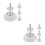 2Ensembles Fixations Portillon Bébé ABS Métal Réglable Perçage 7