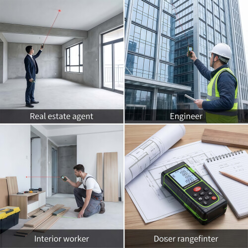 Handheld Laser Distance Meter with Digital Display, 40m Measuring Range 2
