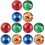 12Pièces Ballons Numérotés Jouets Enfant PVC Durable 2