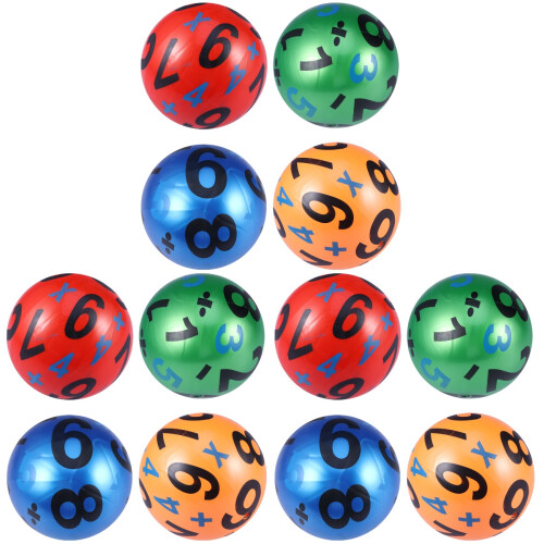 12Pièces Ballons Numérotés Jouets Enfant PVC Durable 1