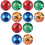 12Pièces Ballons Numérotés Jouets Enfant PVC Durable 3
