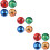 12Pièces Ballons Numérotés Jouets Enfant PVC Durable 9