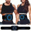 USB Rechargeable Ab Massage Belt – 6 Modes(Black) 1