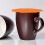 5Pièces Couvercles Mug Silicone En Forme De Orange 5