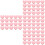 80Pièces Clips Plastique Rose Forme , Clips Sceau Snack Et 6