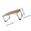 1Pièces Table De Lit Pliable Aluminium Bois Stable Pour Maison 2