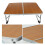 1Pièces Table De Lit Pliable Aluminium Bois Stable Pour Maison 11