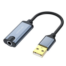 USB to 3.5MM Audio AUX Cable Adapter External Sound Card USB Female to 3.5MM Jack Headphone Microphone Adapter for PC