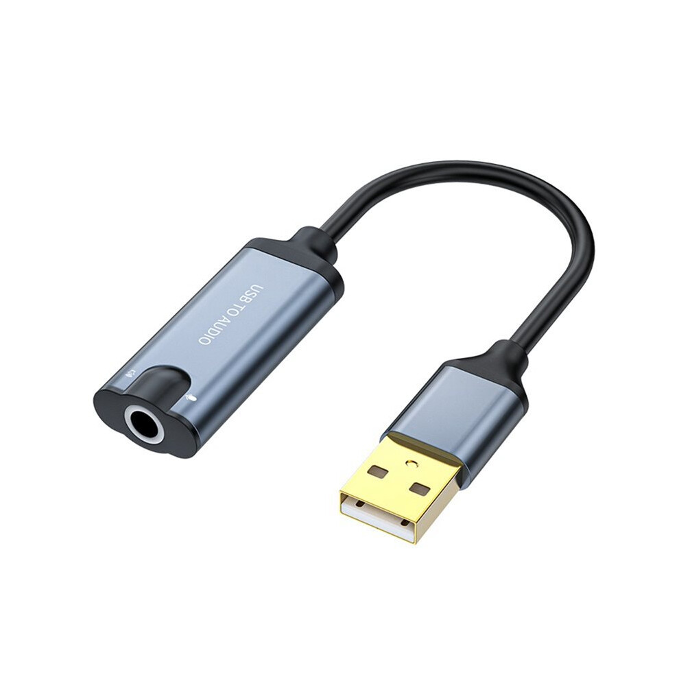 Usb To 3.5Mm Audio Aux Cable Adapter External Sound Card Usb Female To 3.5Mm Jack Headphone Microphone Adapter For Pc 6034170057940