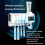 （White)Toothbrush sterilizer intelligent ultraviolet sterilization and disinfection rack punchfree automatic induction toothpaste squeezer 2