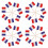 1500Pièces Mini Drapeaux En Bois Papier Multicolores Décor 2