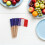 1500Pièces Mini Drapeaux En Bois Papier Multicolores Décor 11