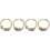 2Paires Boucles D'oreilles Chic Multicolores Accessoires De Mode 3