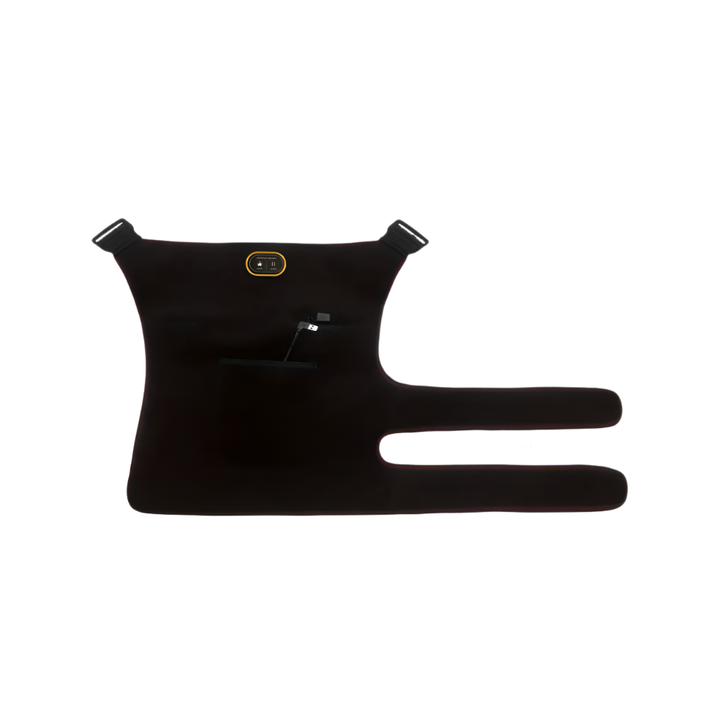 Tm Black Usb-Powered Heated Hip Brace Massager With Vibration(Black)