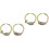 2Paires Boucles D'oreilles Chic Multicolores Accessoires De Mode 4