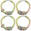 2Paires Boucles D'oreilles Chic Multicolores Accessoires De Mode 5