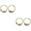 2Paires Boucles D'oreilles Chic Multicolores Accessoires De Mode 6