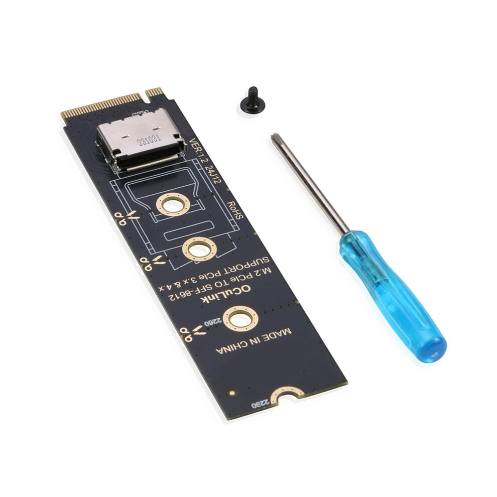 Nvme To Sff-8612 Adapter Riitop M.2 Nvme Pcie 4.0 X4 To Oculink Sff-8611 4I Host Adapter For Egpu And Ssd 6134220652443